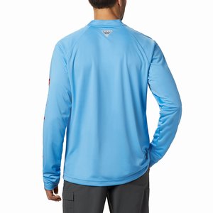 Columbia PFG Terminal Tackle™ 1/4 Zip Pullover Herr Blå (PRFEV4561)